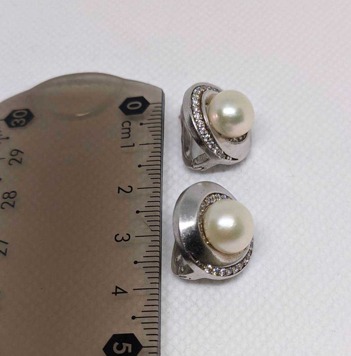 Сребърни обеци с проба 925 – 7,12 гр. - Нови!