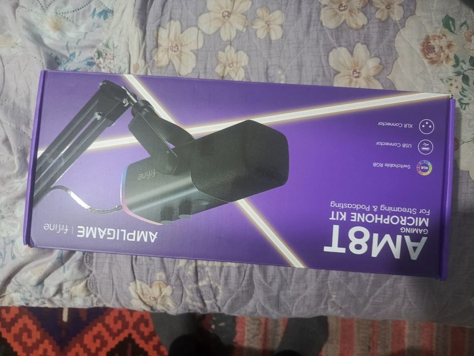 USB mikrofon FIFINE AM8T professionalnyy zvuk uchun podkastov, strimov