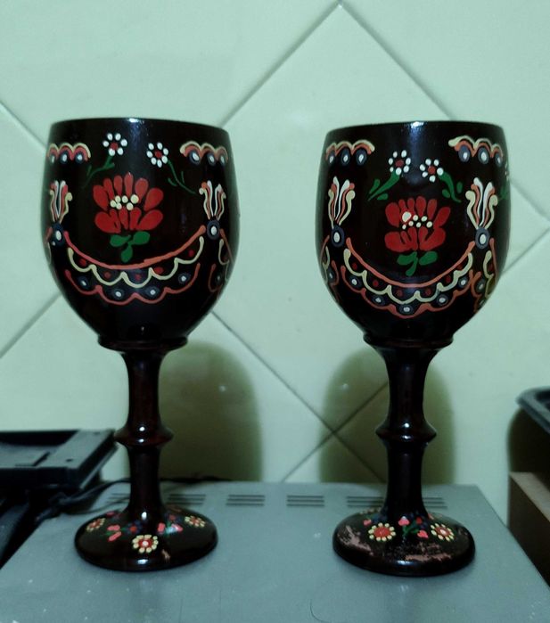 Рюмки из дерева - Хохлома