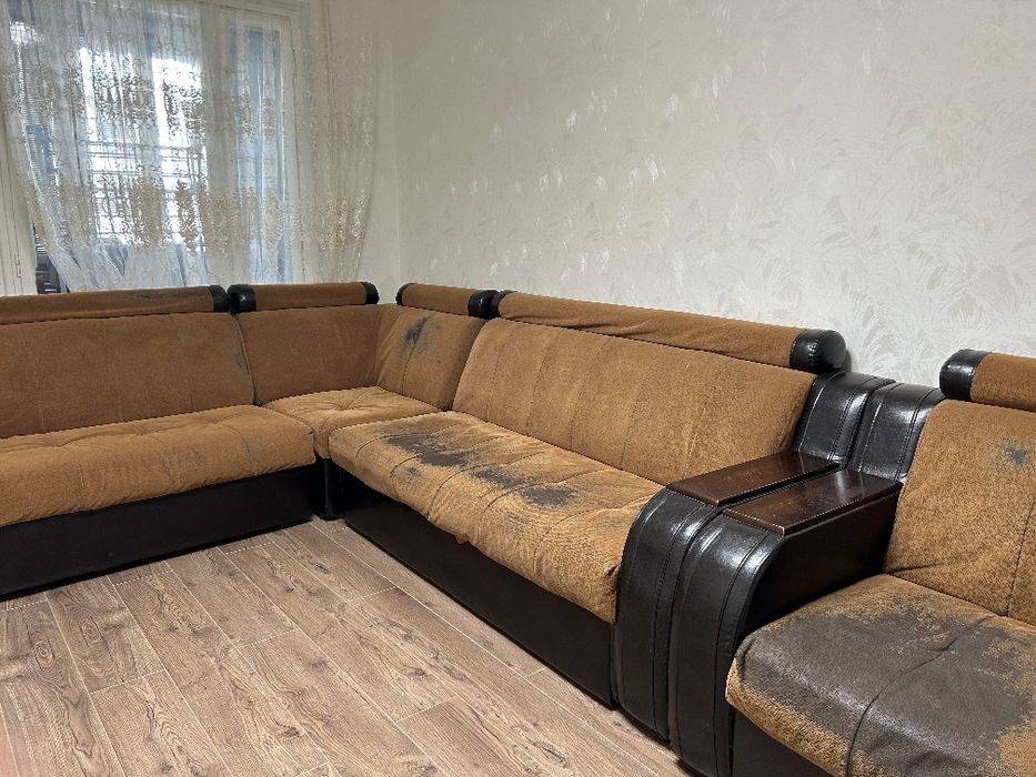 Продается раскладной диван и кресло б/у