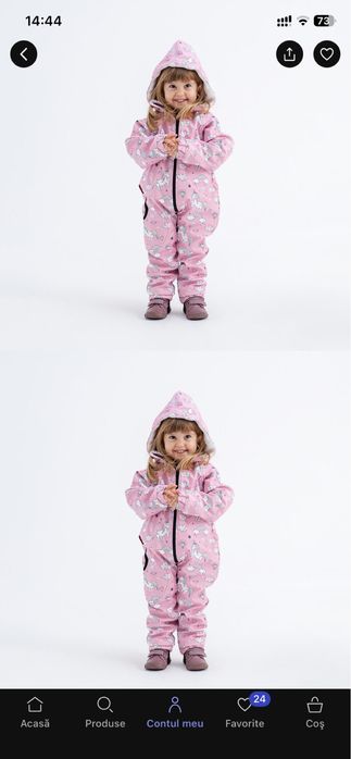 Costum Softshell Schi/ Sanie Unicorn Copii 116 cm