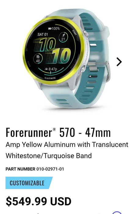 Garmin forerunner 570 47mm