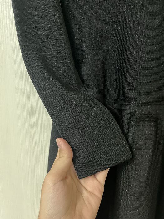 Rochie neagră cu sclipici elegantă Nikkie