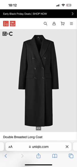 Uniqlo пальто новое