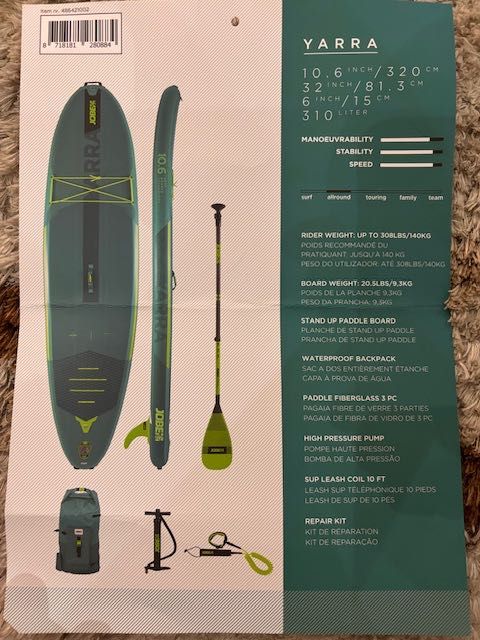 Jobe Aero Sup Yama 8.6 в гаранция
