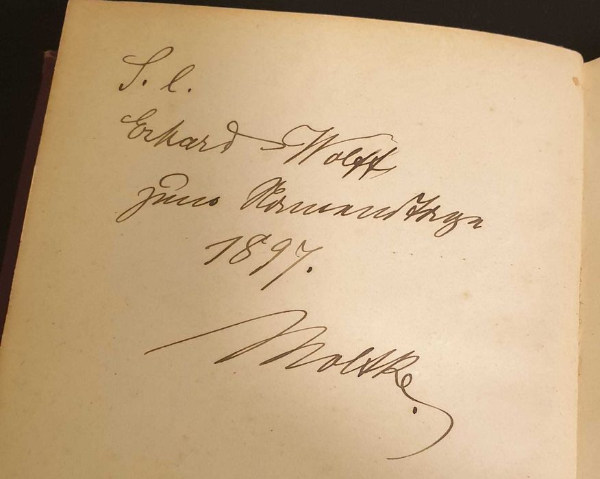 POEZII -Siegfred Moltke 1895 editie princeps cu autograf