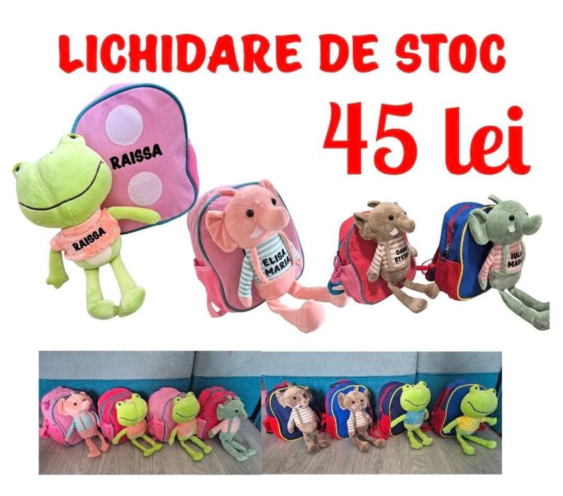 Ghiozdan personalizat cu nume