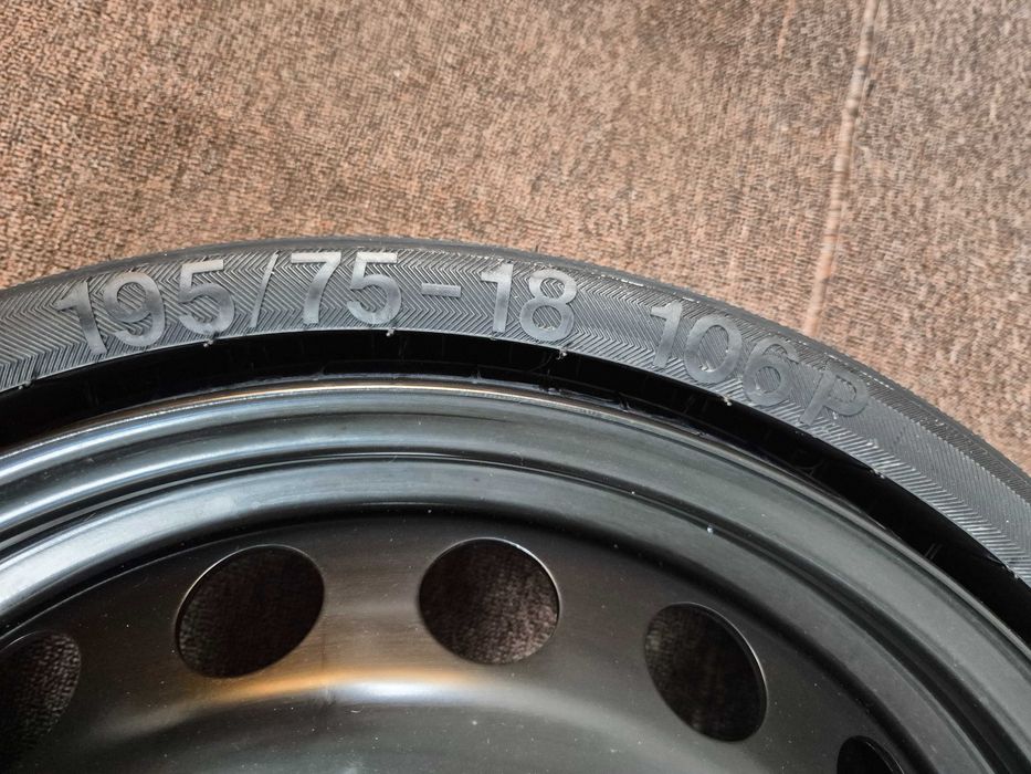 Roata Rezerva SLIM 5x112 18'' 195/75/18 - Space Master OEM AUDI Q5 8R0601027 - NOUA OEM !