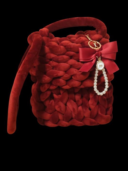 Коледни чанти кадифе