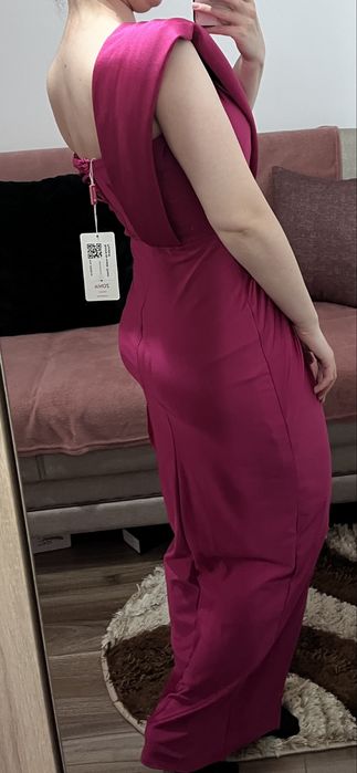 Rochie lunga fuchsia