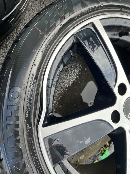 Set 4 Jante Carmani 17” + Kumho ECSTA PS31 225/45 R17 - O jantă îndoită