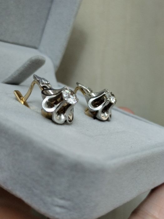 Советские тюльпан сережки 750 пр.