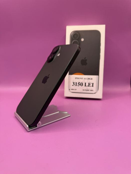 Iphone 16 128Gb 100% •Amanet Matei Crangasi•68841