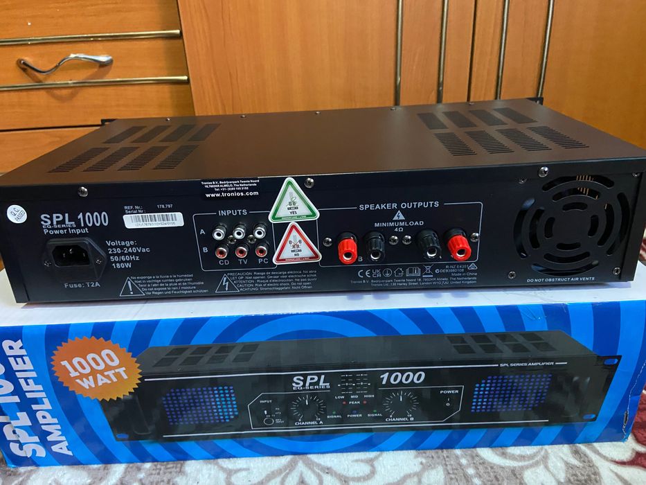 Усилвател със вграден еквалайзер 1000 вата