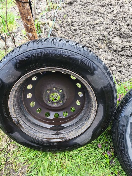 4бр. Железни джанти 4х98 15 /джанти с гуми (зимни)