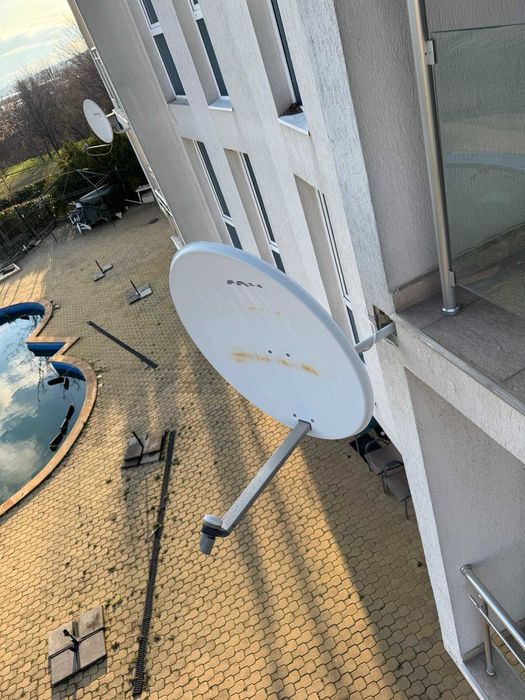 Сателитен комплект - чиния с приемник пълен комплект