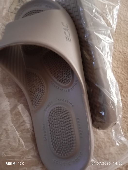 Slapi talpă masaj măr 41 noi,28 cm talpa