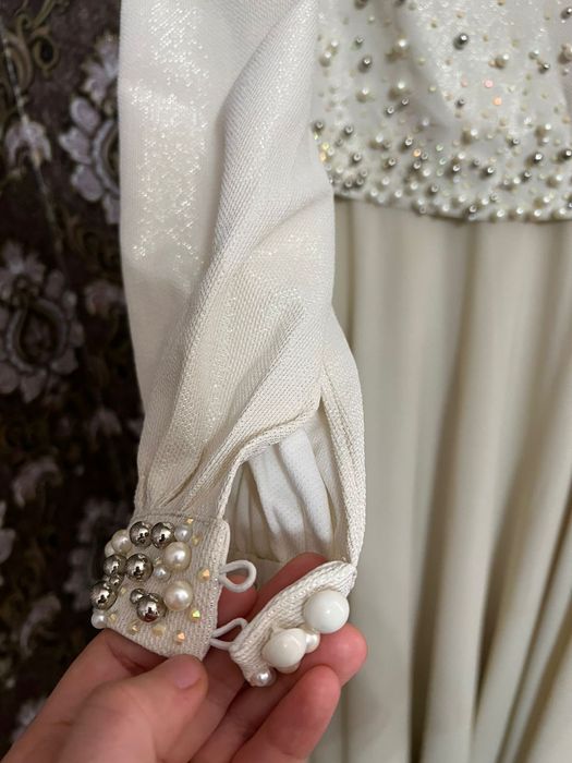 Шикарное длинное вечерняя платье