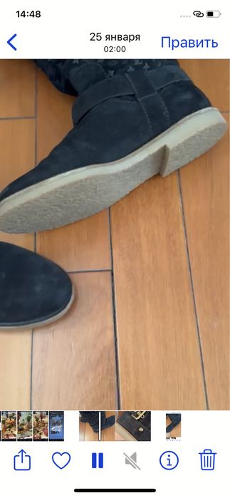 Сапоги зимаа Vuitton