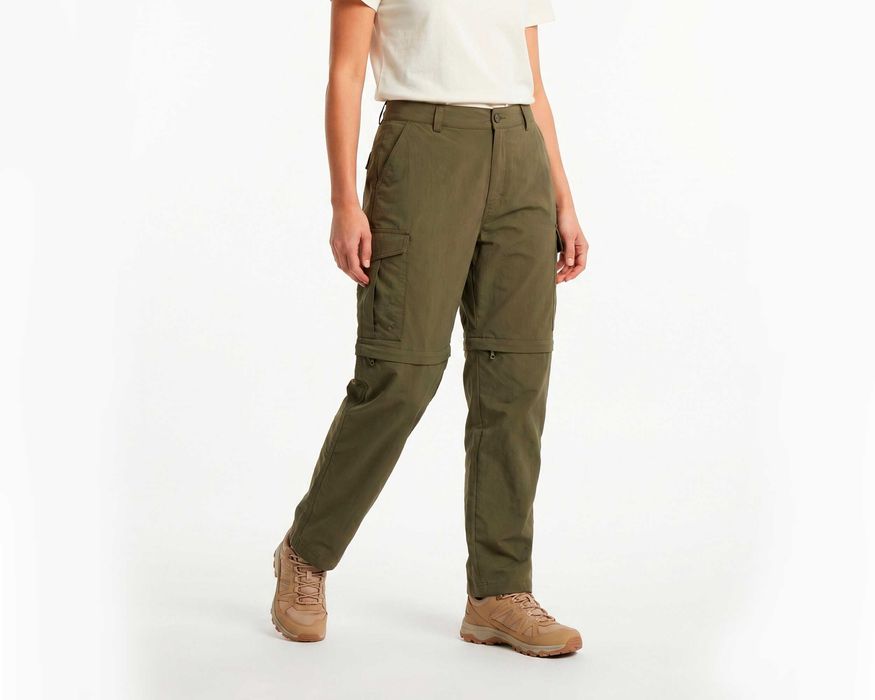 FJALLRAVEN Оригинален туристически дамски панталон 2в1 размер 40 / L