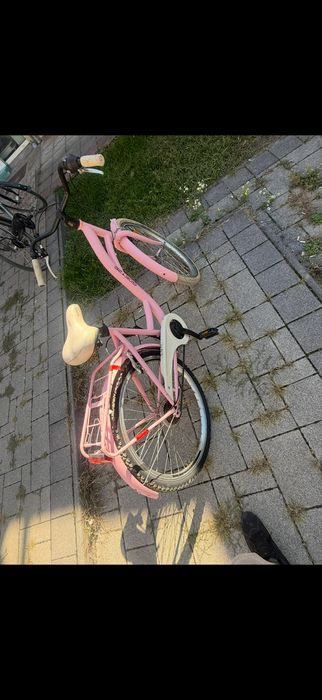 Bicicletă damă Goetze City roz – Shimano, portbagaj, 26”