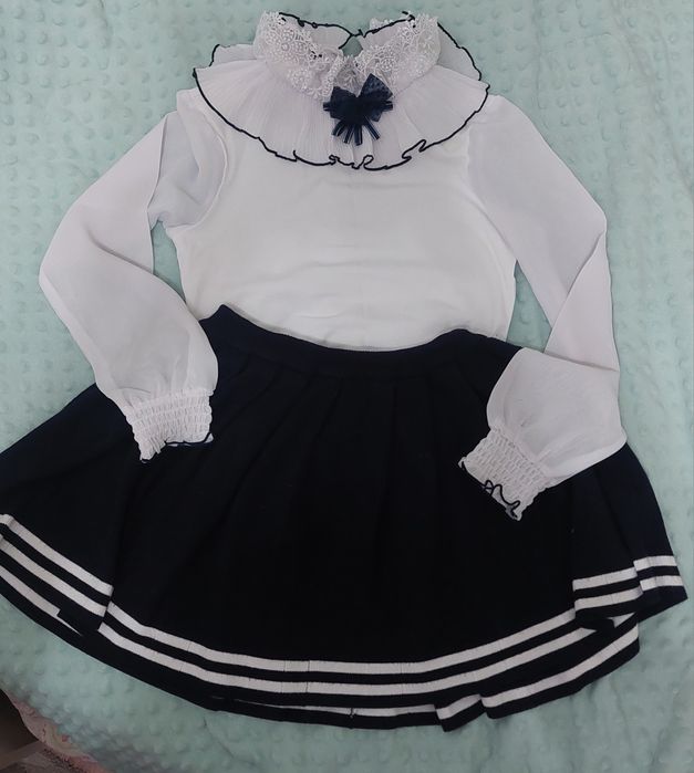 Школьная форма для девочки 2-3 класс +куртка anerno