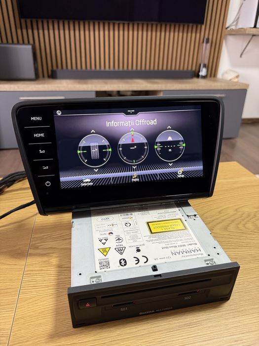 Kit Navigație MIB2 High Harman Skoda octavia 3 Display Sticlă 9.2 | CP OFF | CarPlay | Hărți 2026