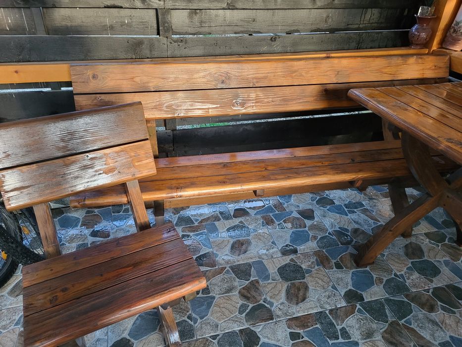 Set terasa lemn masiv