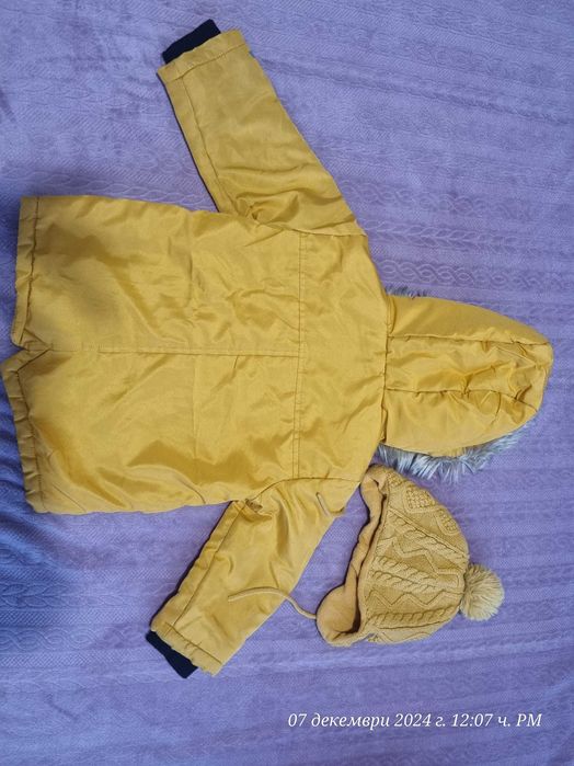 Детско зимно яке за момче- парка, размер 92