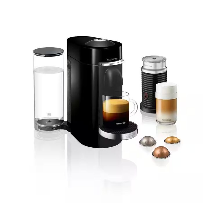 Aparat de făcea DeLonghi Nespresso VertuoPlus Deluxe , Black