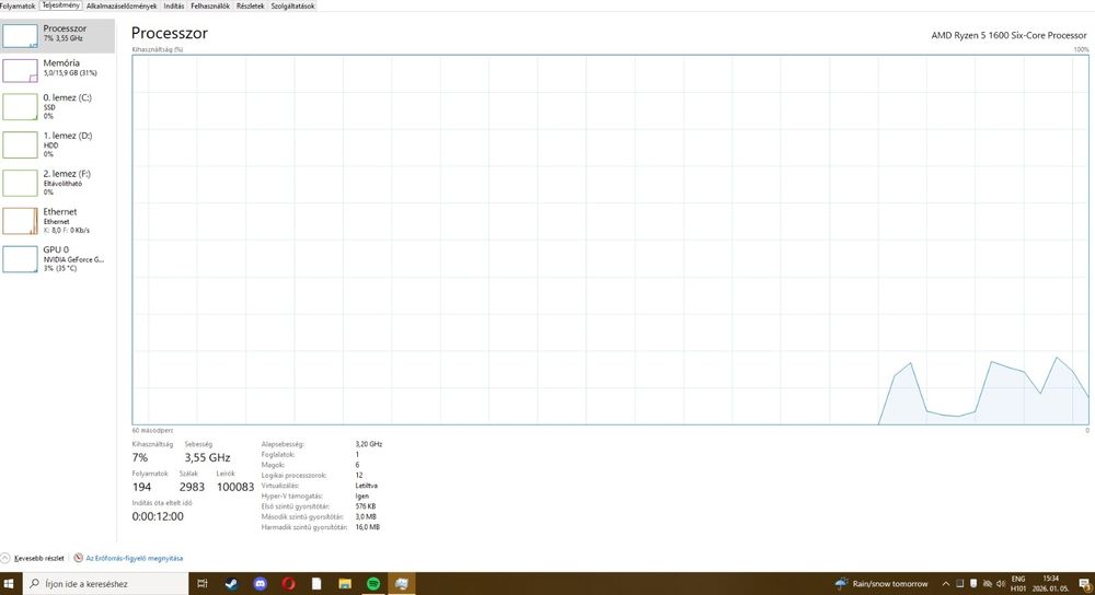 Pc gaming 1660 Super-16gb Ram-AMD RYZEN 5-1600+Monitor gaming aoc 144h