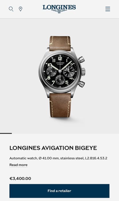 Longines Heritage Bigeye.