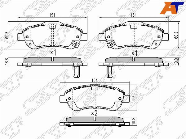 Колодки тормозные Honda Cr-v
