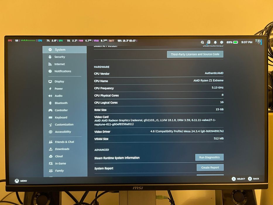 Consolă Legion Go Z1 Extreme cu SteamOS, 16GB RAM,512GB SSD