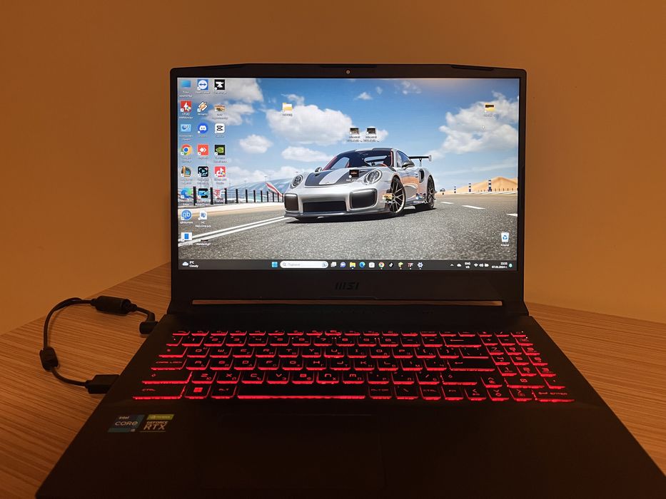 Гейминг лаптоп MSI - Katana GF66, 15.6", FHD, i5, RTX3060, черен