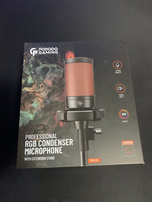 “Porodo RGB Gaming Mikrofon – Strimerlar uchun Professional Tanlov!”