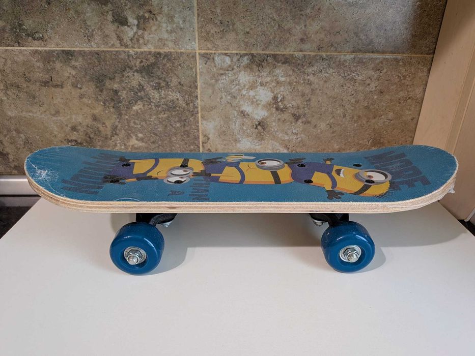 NOU Mini Skateboard JoyToy Minions, lemn, 43x12x8cm