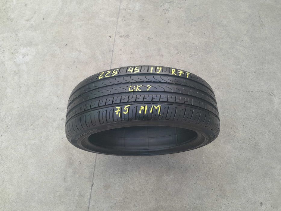 O anvelopa vara 225 45 19 pirelli cinturato P7 run flat profil 7,5 mm