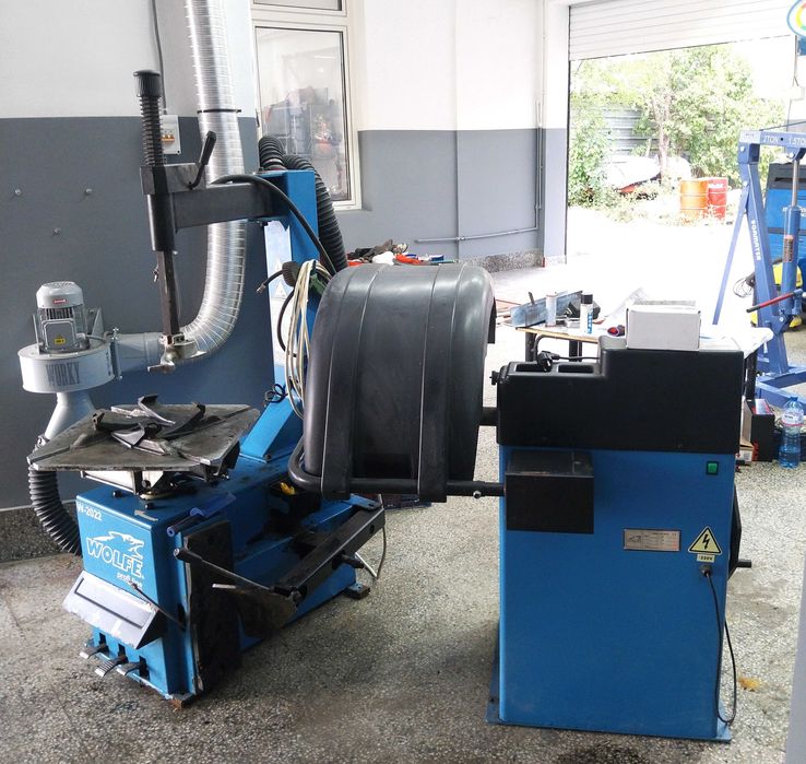 Продава Комплект Машини за Гуми WOLFE - Баланс W-520 + Демонтаж W-2022!