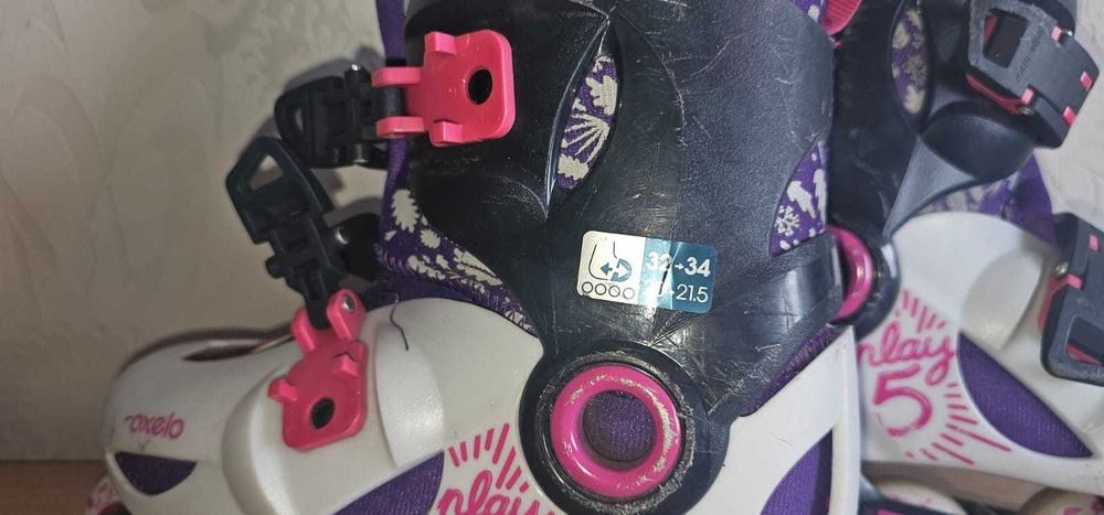 Role PLAY5 Decathlon copii mărime reglabila 32-34 Patine cu rotile