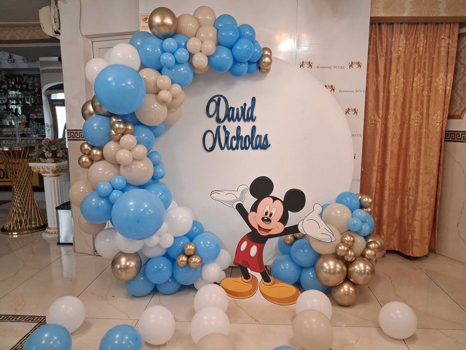 Arcada baloane botez Decor baloane Panou foto Gender reveal /aniversare heliu DECOR BALOANE MAJORAT