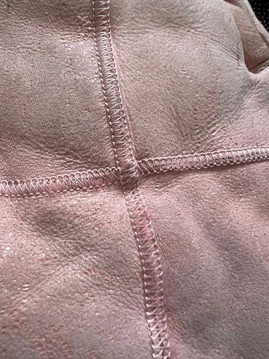 Детская дубленка для девочки на рост 125-135см