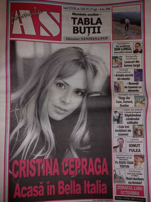 Revista Formula As cu Kitty Cepraga Cristina
