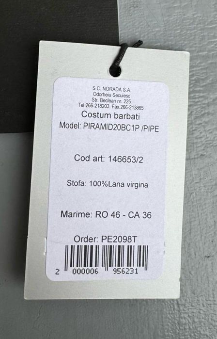 Costum bleumarin barbati SEROUSSI