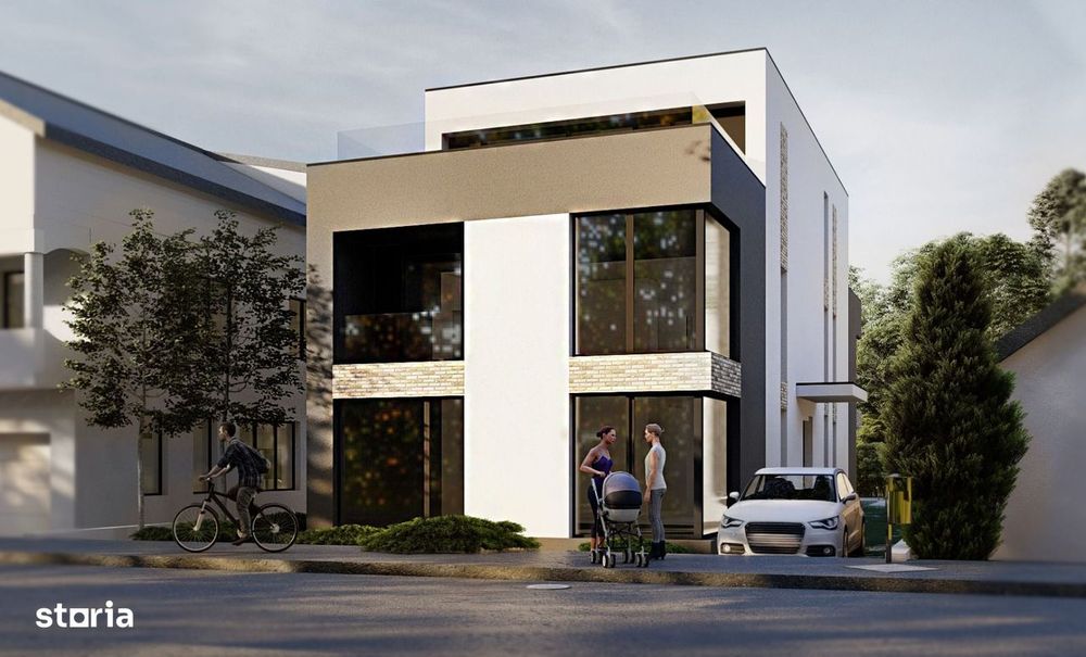 Apartament 4 camere 121 mp + 150 mp gradina, imobil tip vila, Marasti