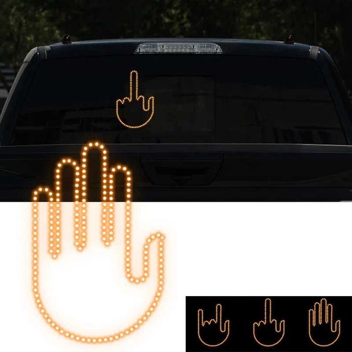 LED ръка с жестове, LED аксесоар за кола, витрина