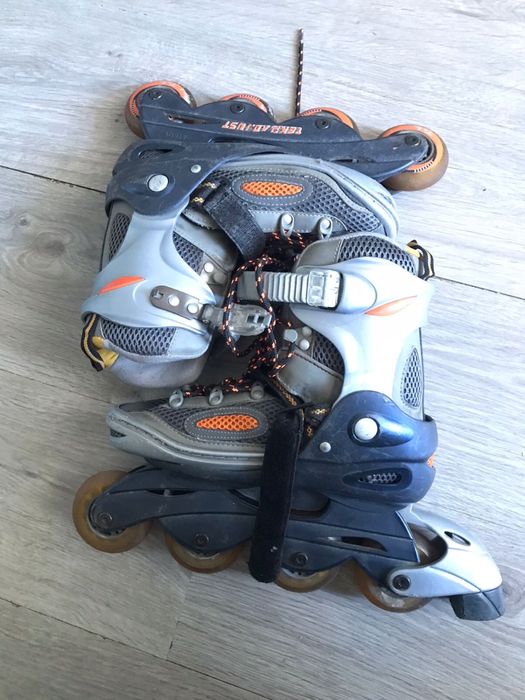 Детские ролики серые