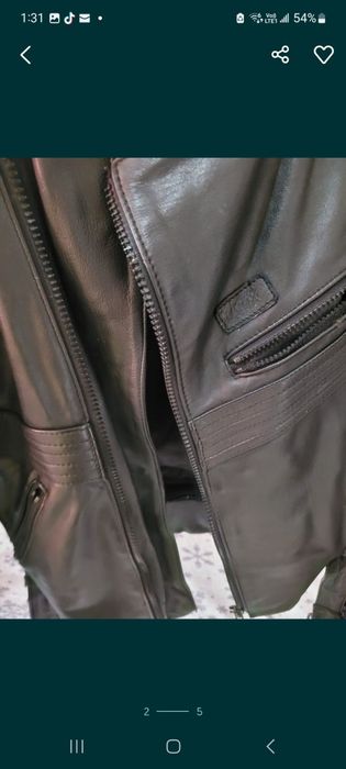 Echipament  piele moto marimea  50 geaca pantalon