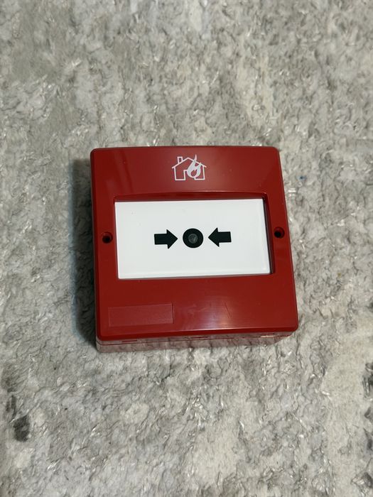 Buton de panica incendiu, adresabil, LED, IP40, ABS, Detnov MAD-450-I
