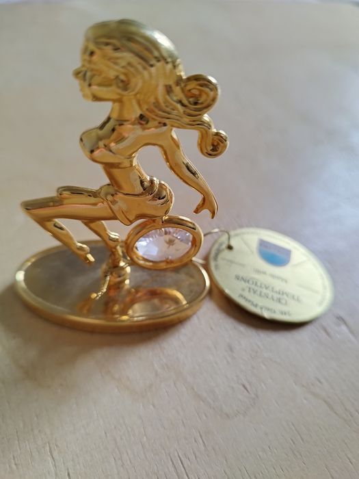 Декоративна фигурка, позлатена с кристал Swarovski